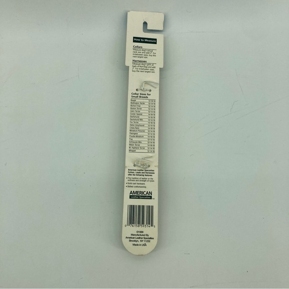 Real leather dog collar NEW Small USA - Picture 2 of 5